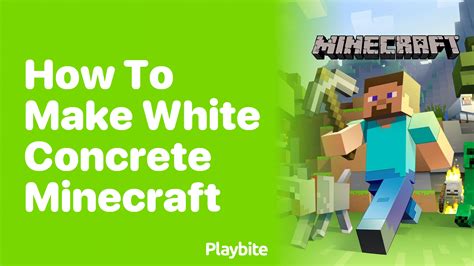 How to Make White Concrete in Minecraft - Playbite