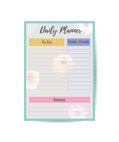 Set of minimalist planners Daily planner template Cute and simple printable to do list 11539344 ...