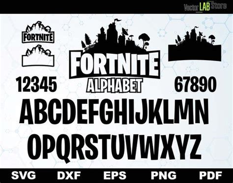 Fortnite Letters Svg