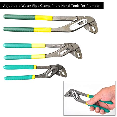 Hand Tools Plumbing Pipe Wrench Manual Wrench Water Pump Pliers Double Color Stained Plastic ...