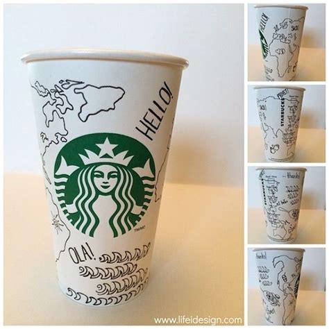 Pin on Starbucks Cup Art