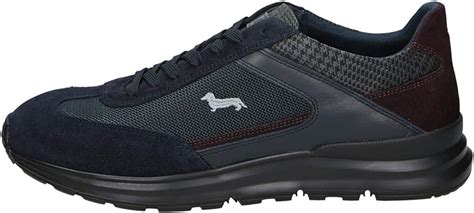 Sneaker Uomo Harmont&Blaine in camoscio Navy/Blu Modello Dallas ...