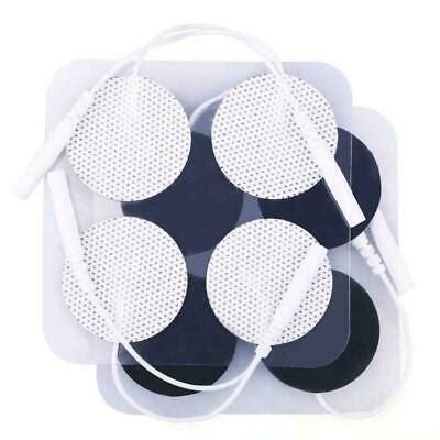 Tens Unit Pads, 40Pcs Round Electrodes, Reusable Carbon Electrotherapy Pads For | eBay