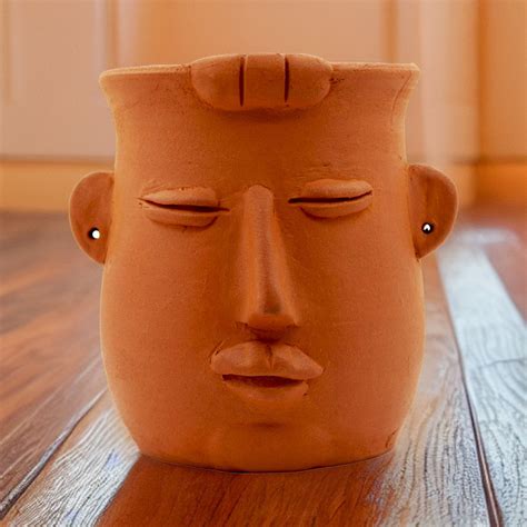 Handmade Terracotta Table Top Planter Baby Face – Kreate