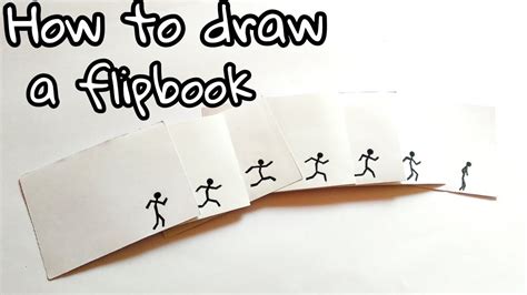 HOW TO DRAW A FLIPBOOK | STICKMAN RUNNING || ANIMATION - YouTube