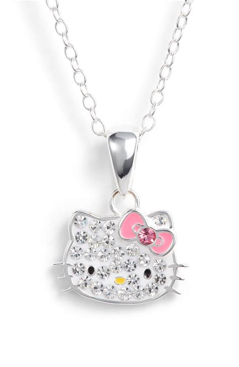 Hello Kitty® Crystal Pendant Necklace in 2020 | Hello kitty jewelry ...