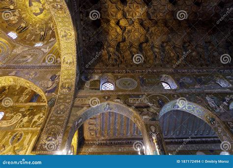 Palatine Chapel (Cappella Palatina Editorial Stock Image - Image of church, decoration: 187172494