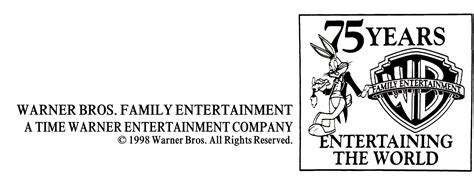 Image - WARNER BROS. FAMILY ENTERTAINMENT 1998 PRINT LOGO 75 YEARS VERSION 2.png - Logopedia ...