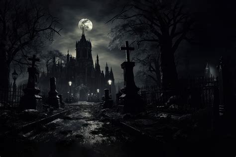 Scary haunted castle, Halloween. AI | Free Photo - rawpixel