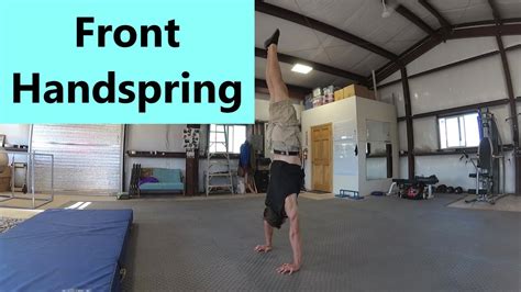 Front Handspring | Drills & Skills | Cheerleading and Tumbling - YouTube