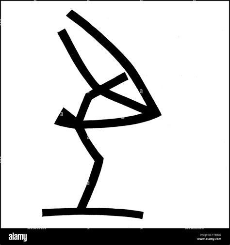 Illustration line drawing of hip hop dance Stock Photo - Alamy