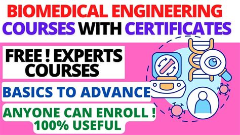 FREE BIOMEDICAL ENGINEERING COURSES WITH CERTIFICATES| POWERFUL ...