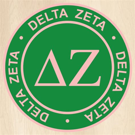 Delta Zeta Circle Logo SVG | Delta Zeta PNG Files | DZ Delta Zeta ...