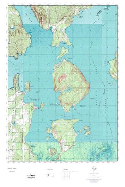 MyTopo Blakely Island, Washington USGS Quad Topo Map