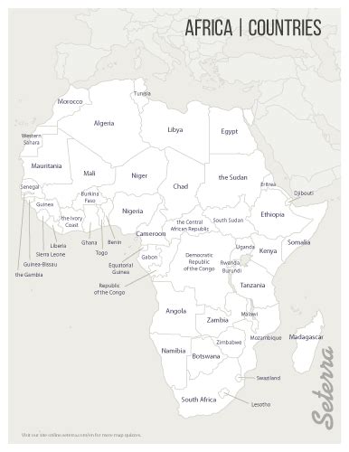 Africa: Countries Printables - Seterra