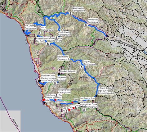 Off Road Trails and Free Camp Sites - Los Padres National Forest (Big Sur) - Seek Adventure