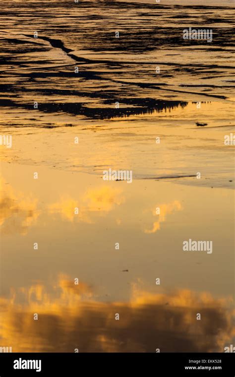 Floating ice on a lake Stock Photo - Alamy