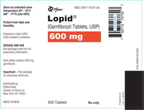 Lopid: Package Insert / Prescribing Information