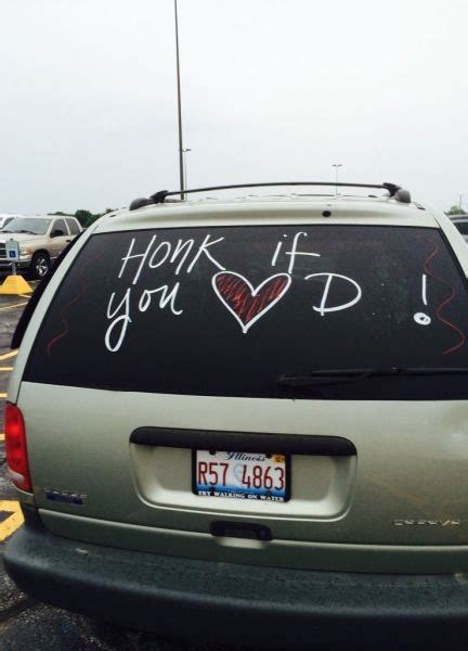 Honk If You Love "D"! - Funny Walmart Parking Lot Prank - Car Sign LOL - Funny Pictures at ...