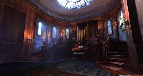 Haunted Mansion, William Kowach | Concept art, Room artwork, Haunted ...