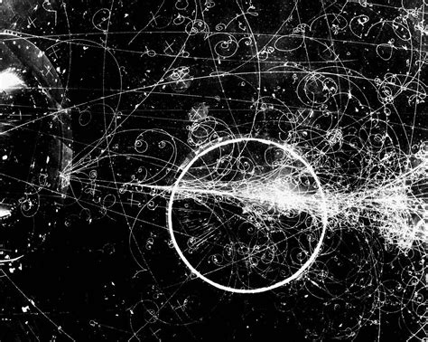 || Particle Tracks On Film from the Fermilab Bubble Chamber. | Universe, Physics, Parallel universe