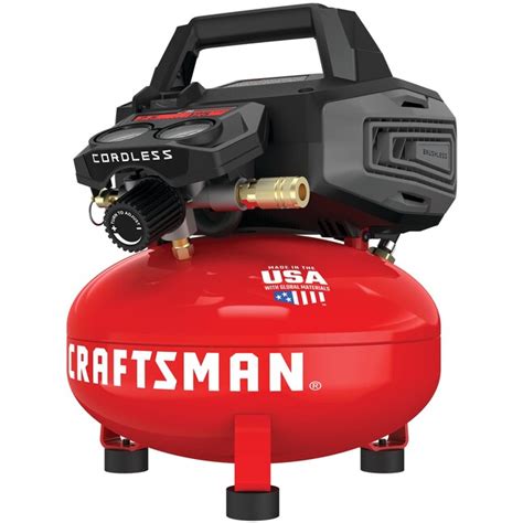 CRAFTSMAN V20 RP 2.5-Gallons Single Stage Portable Cordless Electric ...