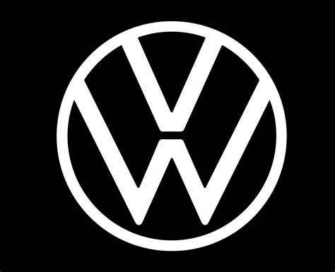 Volkswagen Logo Brand Car Symbol White Design German Automobile Vector ...