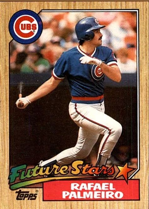 Rafael Palmeiro, 1987 Cubs | Old baseball cards, Baseball cards ...