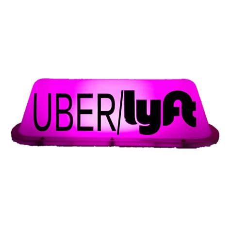 China Uber & Lyft Sign Ride Share LED Light Car Cab Top Uber Lyft Logo ...