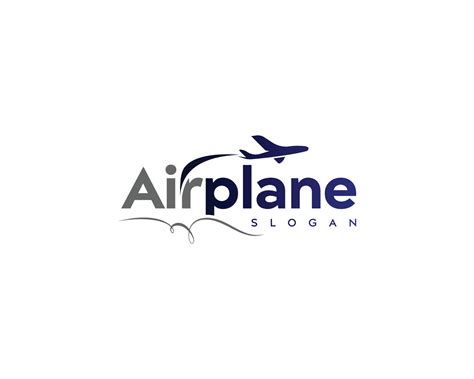 Airplane vector logo design,airplane sky logo design 7720501 Vector Art at Vecteezy