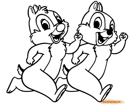 Chip and Dale Coloring Pages (2) | Disneyclips.com