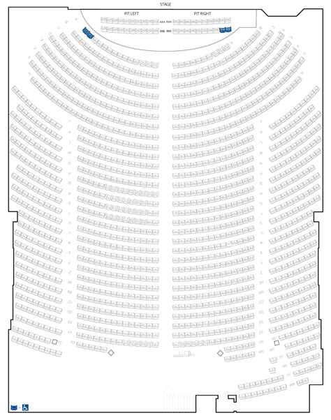 Seating Chart | Genesee Theatre