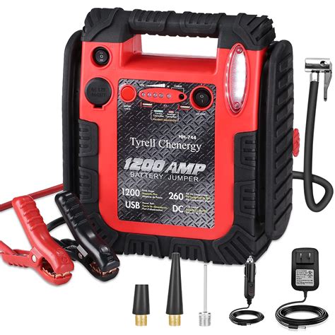 Buy 1200 Amp Jump Starter with Air Compressor, acetek Car Battery Charger 260 PSI Tire Inflator ...