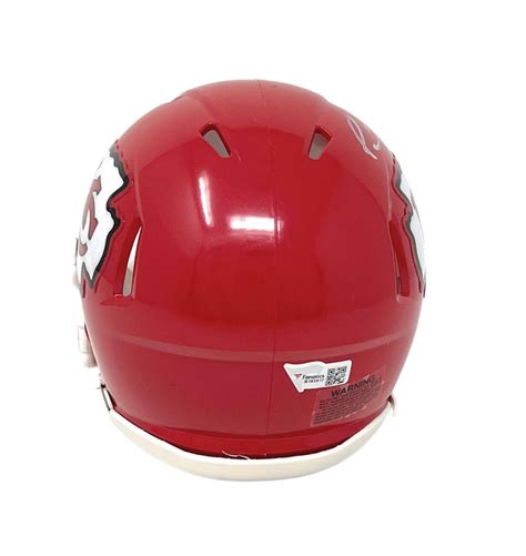 Patrick Mahomes II Signed Chiefs Speed Mini Helmet (Fanatics ...