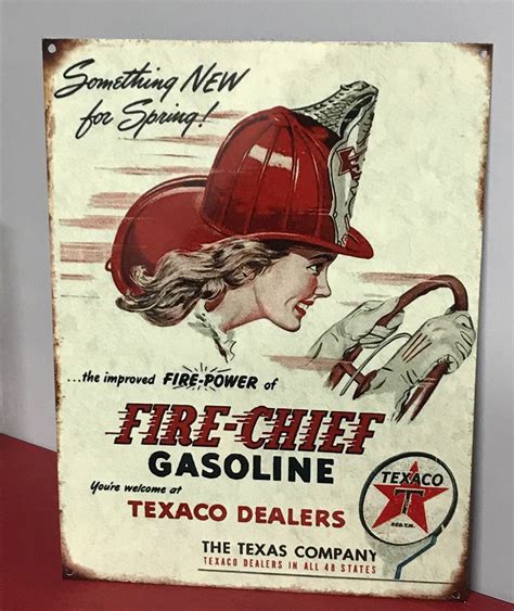 Replica Vintage Texaco Advertising Sign, 9x12 Aluminum Garage Shop Man Cave Basement Sign - Etsy