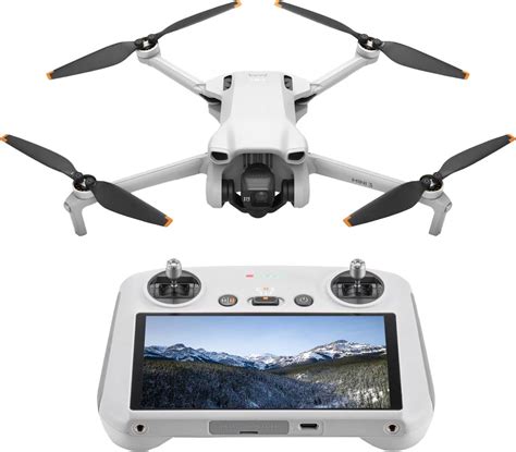 DJI Mini 3 Drone and Remote Control with Built-in Screen (DJI RC) Gray ...