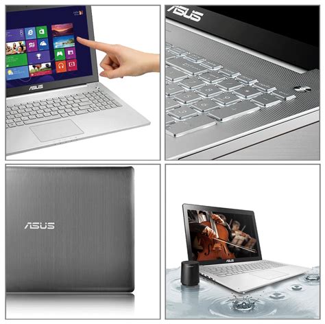 Asus N550JK Core i7-4710HQ 8GB 1TB DVDSM 15.6 inch Full HD Touchscreen NVIDIA GTX 850M 2GB ...