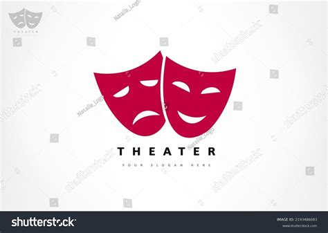 Theater Masks Logo Vector Theater Acting Stock Vector (Royalty Free ...