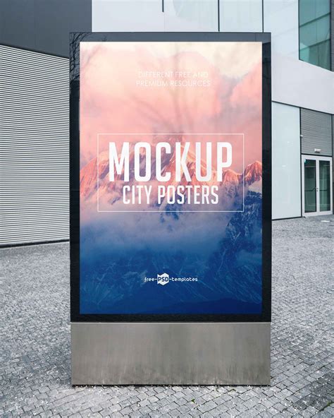 Free City Poster Mockups (PSD)