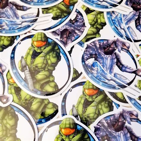 Halo's Stickers Master Chief Arbiter Halo 3 - Etsy