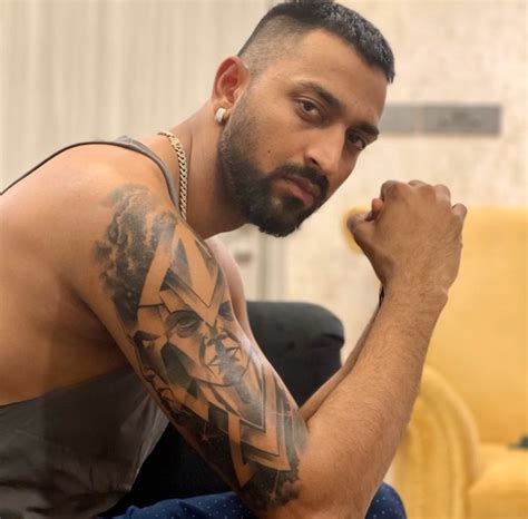 Krunal Pandya joins Indian cricket's tattoo brigade - Rediff Cricket