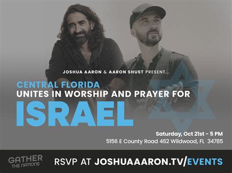 Florida Benefit concert for Israel with Joshua Aaron and Aaron Shust ...