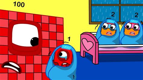 Numberblocks 1 and Terrible 2 Sick - Numberblocks Coloring Story - YouTube