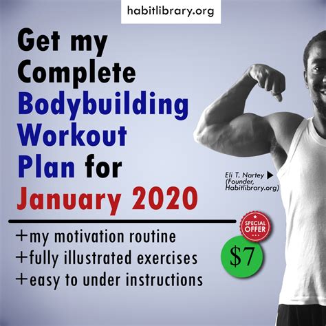 Pre-order My Bodybuilding Workout Plan for Jan 2020 – Habitlibrary