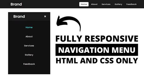 In this program (Responsive Navigation Menu Bar Design), there is a navbar on the top of the ...