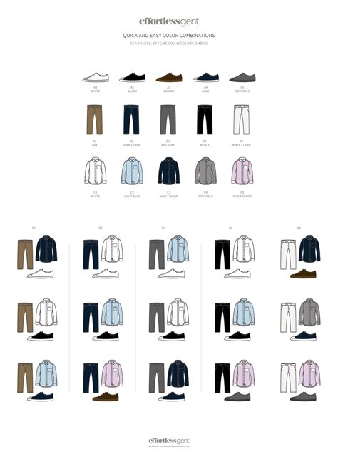 How To Match Clothes: Quick And Easy Color Combos • Effortless Gent