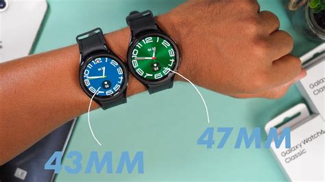 Samsung Galaxy Watch 6 Classic - 43mm vs 47mm Größenvergleich - YouTube