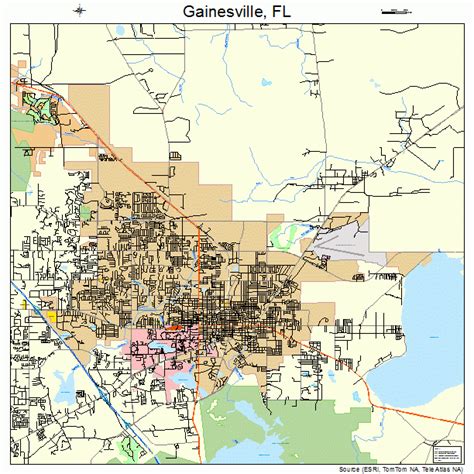 Gainesville Florida Street Map 1225175