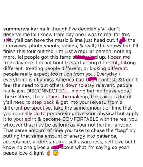 Summer Walker Says The Industry Is Too Much For Her ‘Y’all Can Have The ...