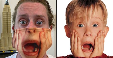 Macaulay Culkin's 'Home Alone' Mask is Terrifying